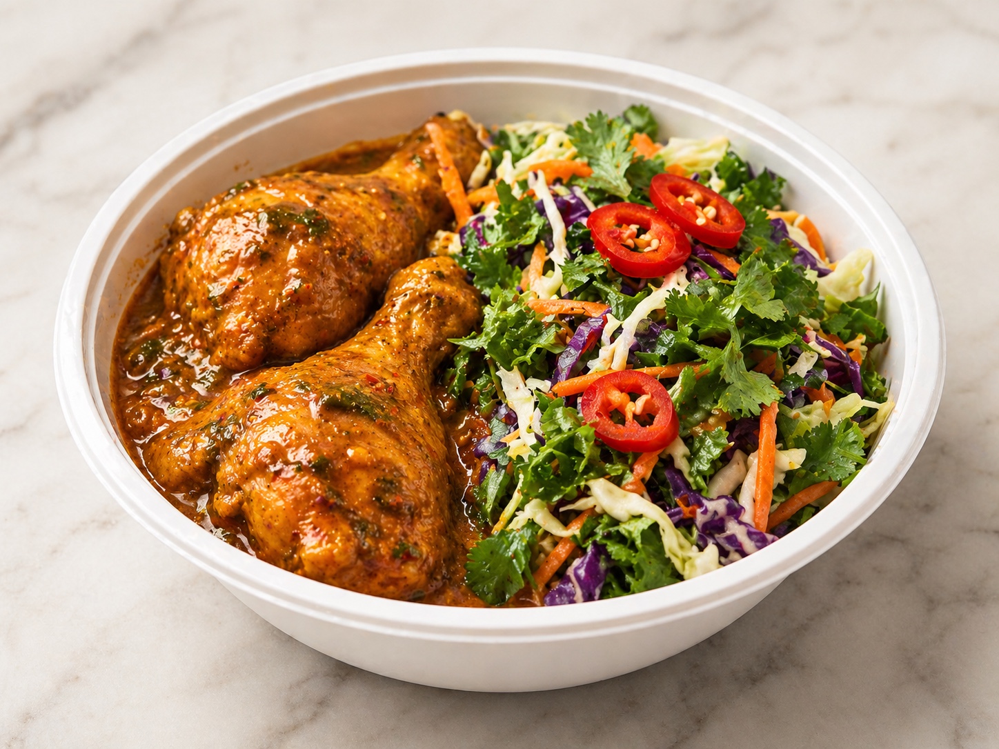 Chicken curry tray meal